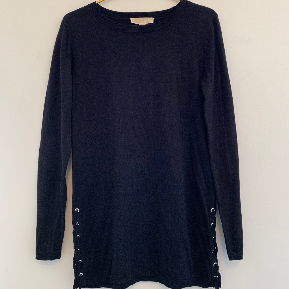 Michael Kors Side Lace-up Sweater Dress